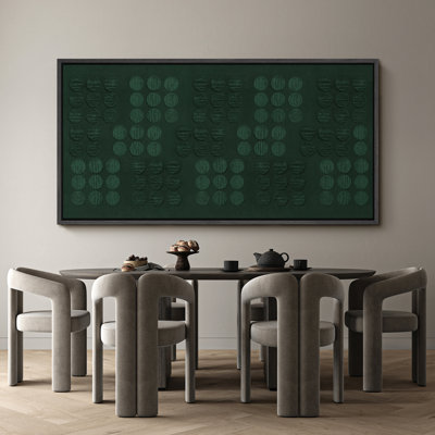 Grande impression sur toile encadrée, reproduction géométrique abstraite pour décor moderne