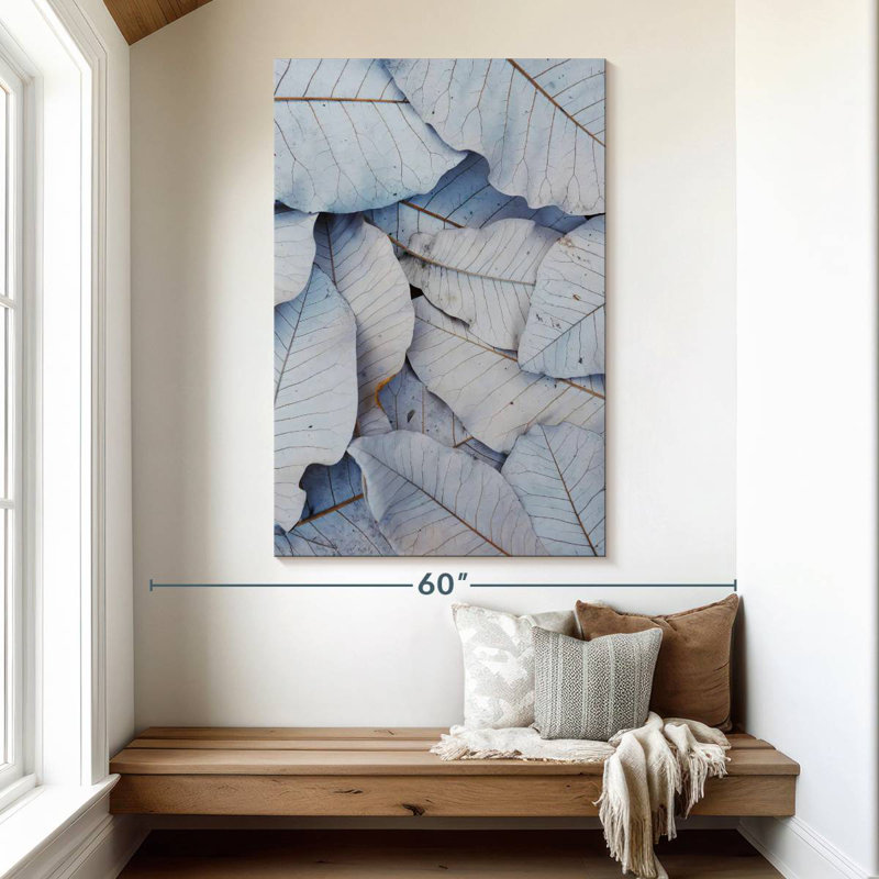 Harnek, pile de feuilles blanches, H 51 po x l 34 po