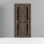 Portes coulissantes pliantes pour placard 24 x 80 Veregio 7588 Chêne Cognac avec verre dépoli, rails robustes, moulures, garnitures, quincaillerie, bois massif, portes de placard de chambre-87391802