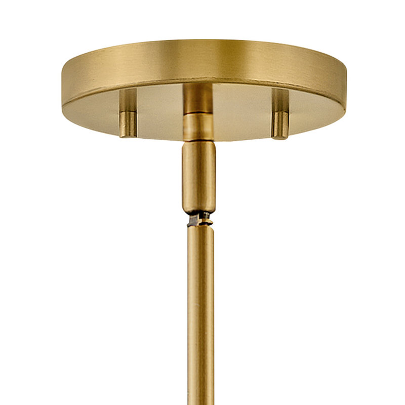 Graham Semi Flush Mount, Lacquered Brass