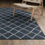 Tapis intérieur / extérieur bleu marine / ivoire Aganlane-990128745