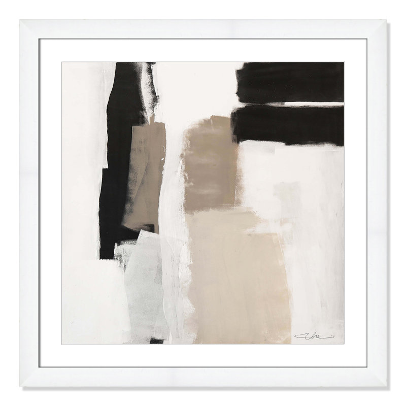 «Earth Scapes II-A» par Casa Fine Arts, H 29 po x l 29 po x P 1,25 po, Encadrement cubique blanc