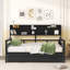 Storage Daybed with Shelves and Two Drawers-527905734-527905731