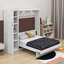 Lit escamotable mural Murphy avec tablettes, garde-robe et DEL-1053997203-1053997200