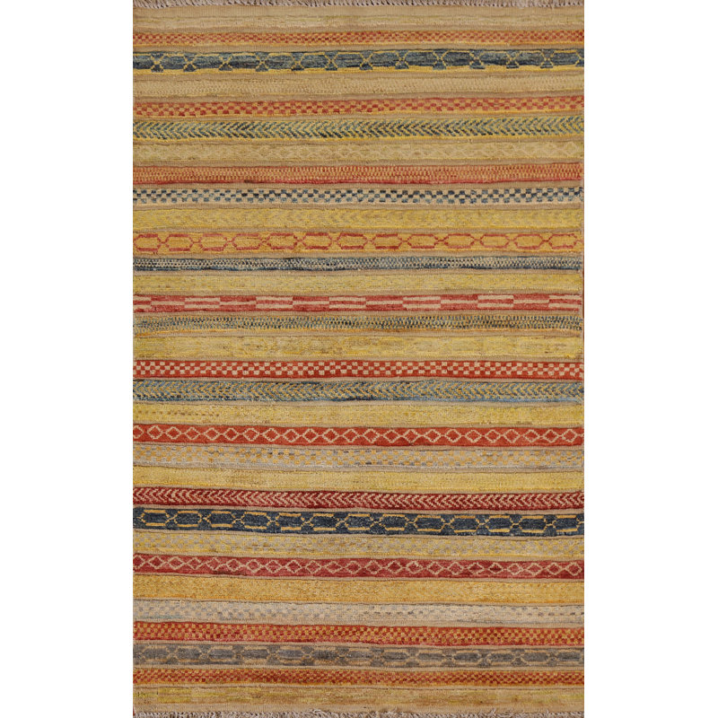 Gabbeh  Striped Area Rug 3x5