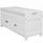 Linen Blend Upholstered Storage Bench-498423902