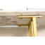 43,3 pouces, table d'appoint, console, comptoir en bois imitation marbre moderne, type étroit, canapé, salon, chambre à coucher