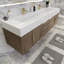 Ensemble de meuble-lavabo double mural 71 po Thomason-214094203-214094202