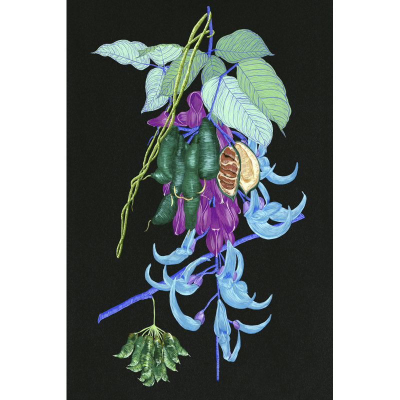 Jade Vine I by Melissa Wang - Wrapped Canvas Painting, 46cm H x 30cm W x 3.8cm D