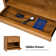 Reeder Modern 2-Drawer Nightstand with Hidden Secret Compartment and Built-In Sockets