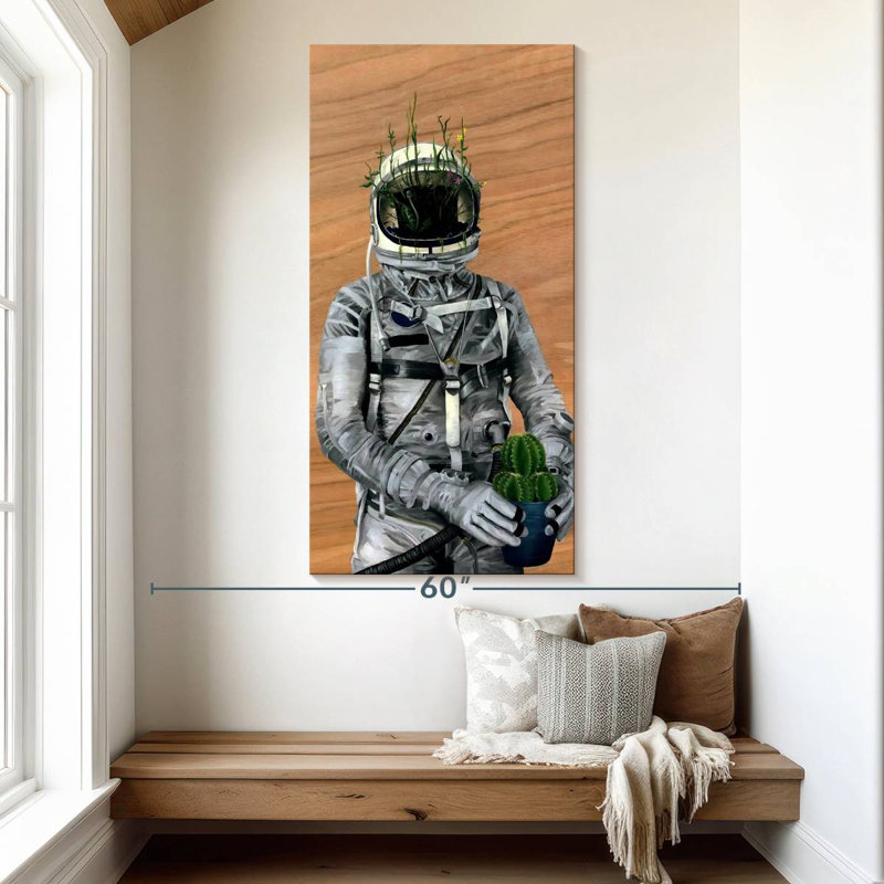 Spaceman Cacti, 54" H x 27" W