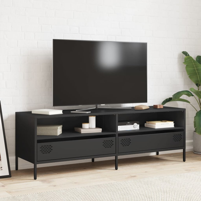 Yes_No_Yes_No_N/A Unfinished TV Stand, 135cm, Black