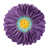 Mauve / jaune / velours