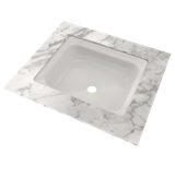 Guinevere® Vitreous China Octagonal Undermount Bathroom Sink with Overflow