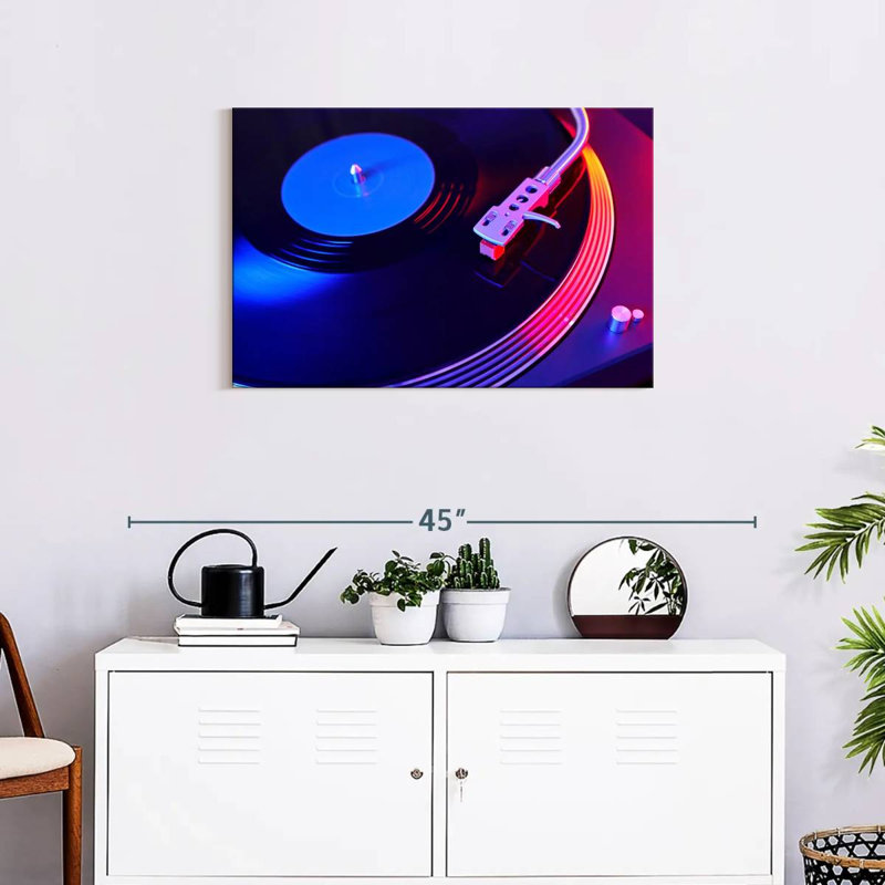 Abarca Turntable Party Record, 20" H x 30" W