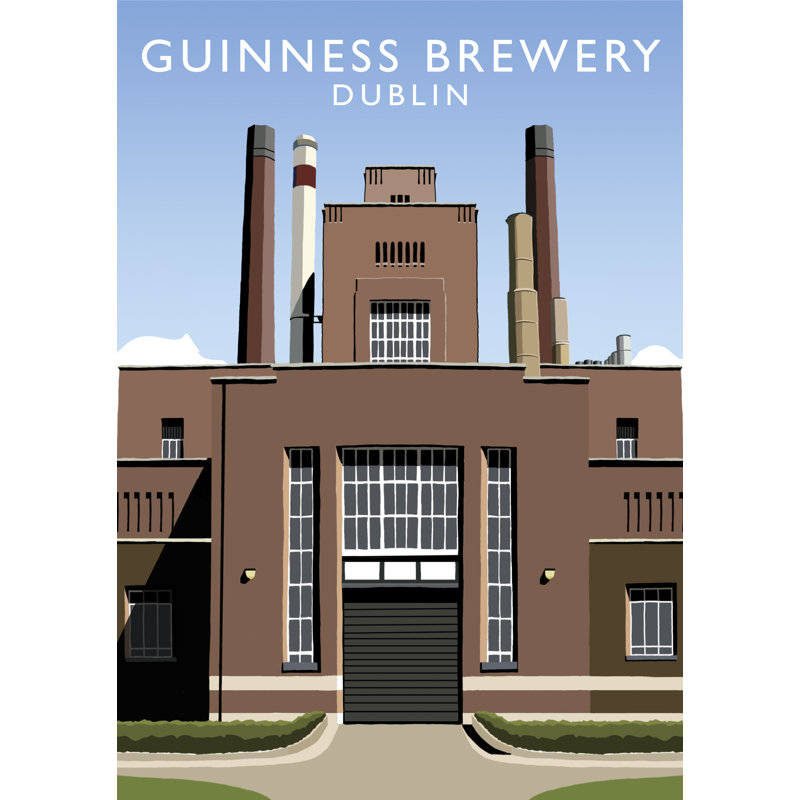 Guinness Brewery by Richard O'Neil - Print, No Frame, 40 cm H x 30 cm W x 1 cm D