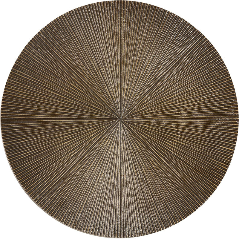 Table piédestal à hauteur ajustable avec motif Sunburst en relief anglais