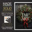 «Christmas Holiday Art DCLxxvii», reproduction d'art encadrée - bois massif-1306790669-1306790657