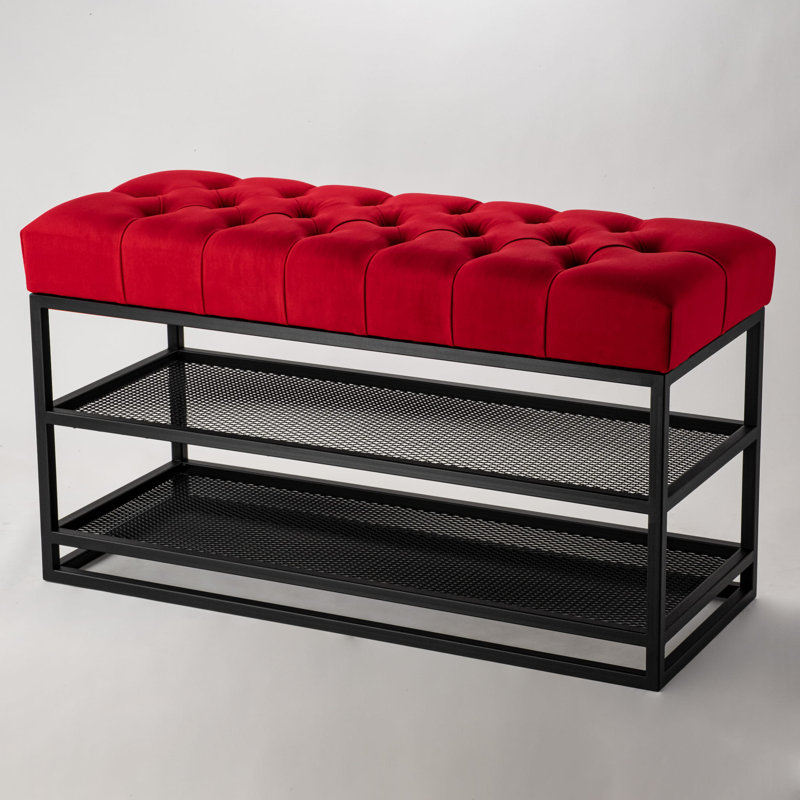 Avaeah Upholstered Storage Bench, 45cm H x 60 cm W x 35cm D