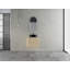 Meuble-lavabo mural 24 po avec lavabo d'art en céramique et porte à fermeture en douceur, emballage KD, contreplaqué-130629337