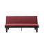 Canapé-lit futon convertible de 63 pouces, rose-41106500