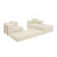 Canapé modulaire de 108 po avec méridienne en forme de L, méridienne désossée avec assise profonde, canapés à compression en éponge sans assemblage, canapé-lit pliant moderne avec dossier amovible-612294122