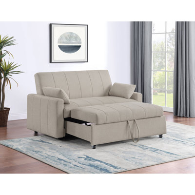 Westwind Latte Upholstered Sleeper Sofa Bed