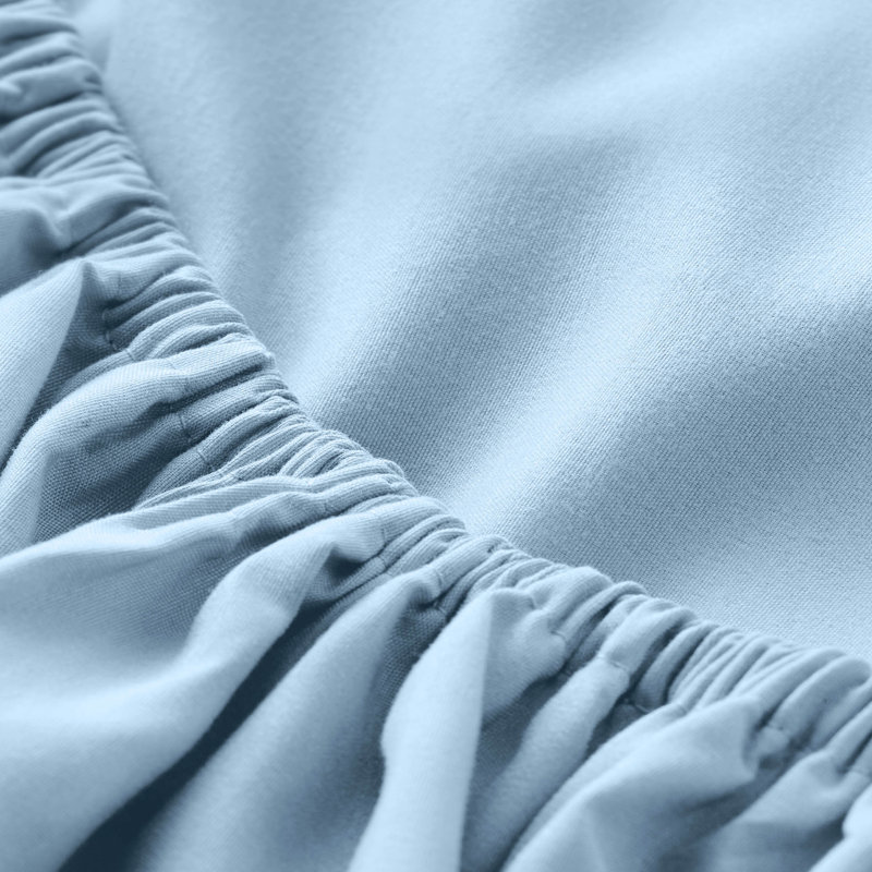 Microfiber Fitted Sheet, Full Fitted Sheet, Light Blue