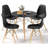 Dining Table Set Modern 5 Pcs For 4 Round Dining Room Table Set With Solid Wood Leg-772337744