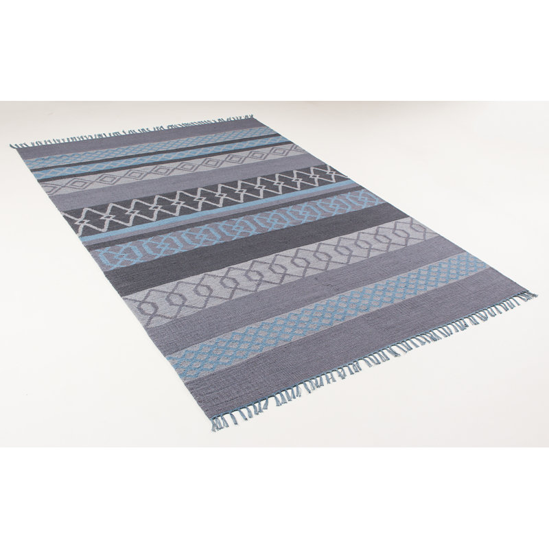 Tulane Geometric Hand Woven Kilim Area Rug, Rectangle 160 x 230cm