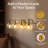 Modern Globe Clear Glass Bathroom Vanity Light Fixture with Metal Gooseneck Frame-102572782-110546007
