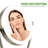 OVENTE LED Lighted Makeup Mirror 7.5 Inch Table Top 1X 5X Magnifier Dimmable illuminated Adjustable Circle 360 Degree Double Sided Acrylic Edge Battery USB Operated Large Nickel Brushed MLT75BR1X5X-1596721347-1596721344