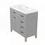 Versatile Bathroom Vanity with Integrated Sink and Ample Storage
