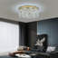  Lustre moderne moderne en or de 19,7 po, plafonnier encastré en cristal K9, luxueux éclairage tricolore à DEL pour le salon, la salle à manger et la chambre à coucher-1004066100