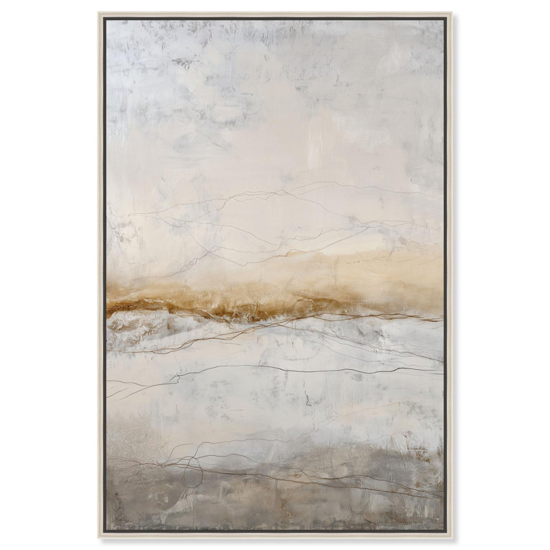 Décoration murale boho Cracked Earth II par Art Remedy, cadre argenté, 10 x 15, H 16 po x l 11 po, Cadre argenté