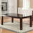 Hector Dark Cherry Glass Dining Table Seats 6