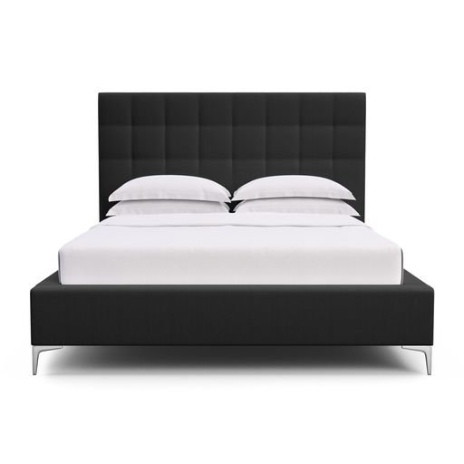 Bryant Upholstered Bed, Queen, Natural, Vintage Leather Pumice