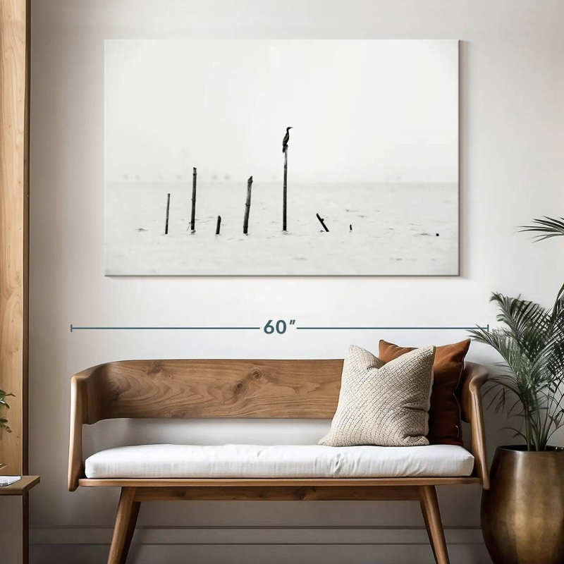 Brampt Bird In Solitude, 34" H x 51" W