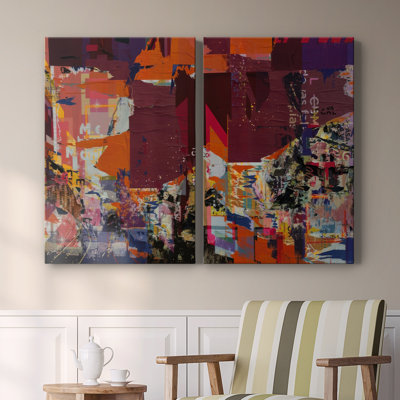 Wheatpaste Shrine I-Premium Gallery Wrapped Canvas -Ready to Hang