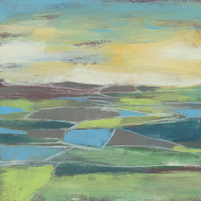 Fragmented Field II by Jennifer Goldberger - Wrapped Canvas Painting
