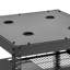 Support réseau 12u à cadre ouvert, profondeur de 23 po, fixation murale ou au sol, tablettes ventilées, soudures à haute résistance, idéal pour les petits espaces de bureau à 4 colonnes robustes, maximise les espaces, supporte l'équipement