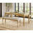 Upholstered Dining Bench with Solid Wood Legs