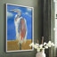 Blue Heron, reproduction encadrée - bois massif-1913990243-1913990246