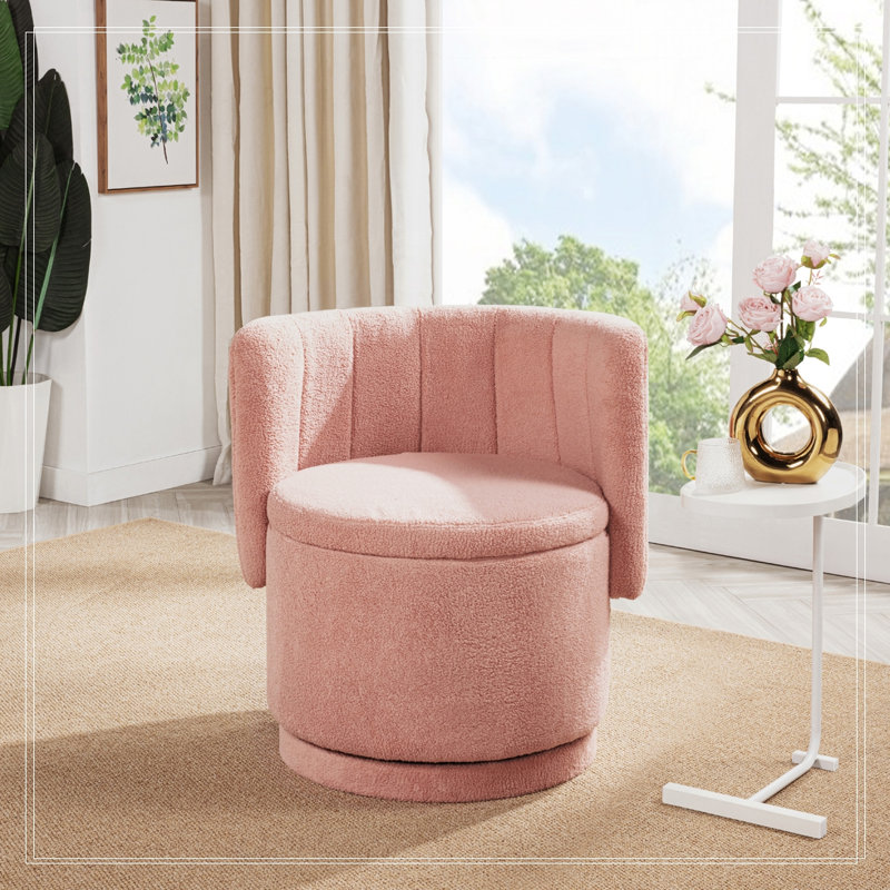 Chaise pivotante à 360 degrés, Rose
