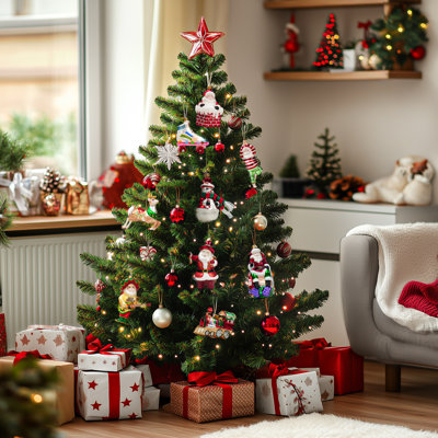 Santa Christmas Ornaments Hanging Figurine