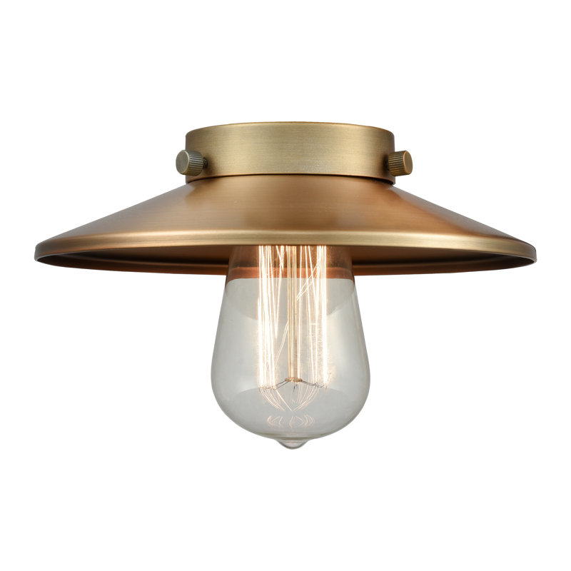 Abat-jour de luminaire suspendu en métal Gault H 3 po (vissé), Laiton brossé