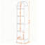 Étagère ouverte à 4 niveaux en forme d'arche, étagère de rangement autoportante en MDF imitation bois avec trousse anti-basculement pour chambre, bureau ou salle de bain-1596770197