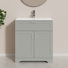 Ensemble de meuble-lavabo avec lavabo en céramique, meuble-lavabo et meuble-lavabo 30 po Frausto