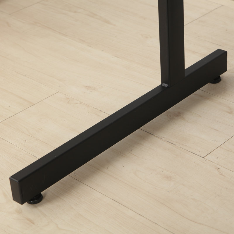 Table à dessin noire avec tabouret et 3 tiroirs