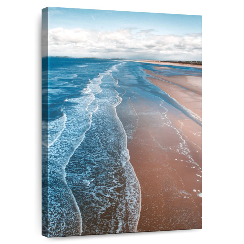 Gillard aigue-marine vagues, H 48 po x l 32 po